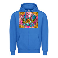 True Royal nails Zipper Hoodie - BarkalooDesign