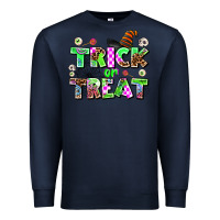 Navy trıck or treat Premium Sweatshirt - AdoDesignShop