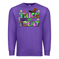 Purple trıck or treat Premium Sweatshirt - AdoDesignShop
