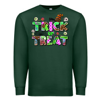 Sports Green trıck or treat Premium Sweatshirt - AdoDesignShop