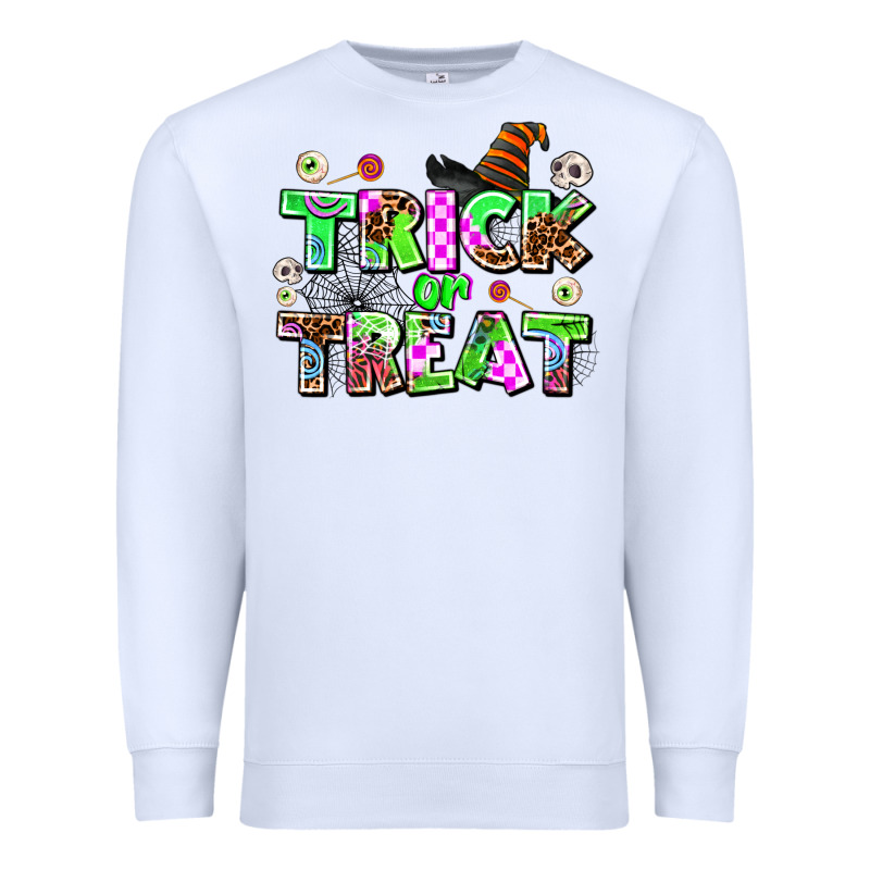 Trıck Or Treat Premium Sweatshirt by AdoDesignShop | Teevron