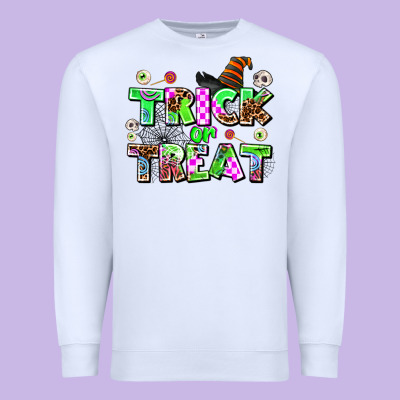 Trıck Or Treat Premium Sweatshirt Designed By Adodesignshop