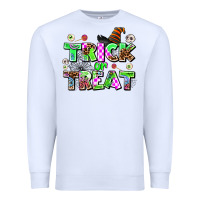 White trıck or treat Premium Sweatshirt - AdoDesignShop