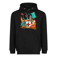 Black nurse  and fall Heavyweight Hoodie - AdoDesignShop