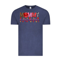 Vintage Denim Mommy is my valentine mother's day Vintage Tee - HowdyJamesFarm
