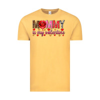 Vintage Mustard Mommy is my valentine mother's day Vintage Tee - HowdyJamesFarm