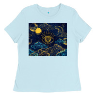 Evil Eye Moon Ladies Tee | Teevron