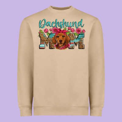 Dachshund Mom Heavyweight Sweatshirt Designed By Artiststas