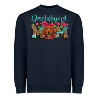 Navy dachshund mom Heavyweight Sweatshirt - Artiststas