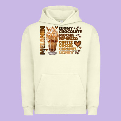 Melanin Coffee Urban Hoodie Designed By Jahusdesignshop