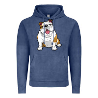 Vintage Denim ENGLISH BULLDOGS Awesome Funny Bulldog Pups Dogs Vintage Hoodie - maiPhamDesign