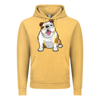 Vintage Mustard ENGLISH BULLDOGS Awesome Funny Bulldog Pups Dogs Vintage Hoodie - maiPhamDesign