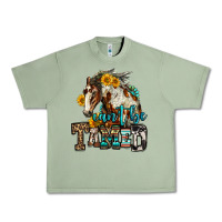 Oil Green can't be tamed horse Urban Heavy Tee - OliviaCreatesArt