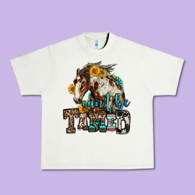 Can't Be Tamed Horse Urban Heavy Tee Designed By Oliviacreatesart