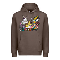 Coffee Happy Easter Premium Hoodie - CowhideDigitalArt