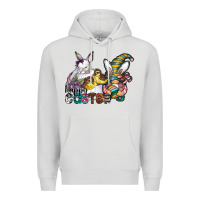 Dove Grey Happy Easter Premium Hoodie - CowhideDigitalArt