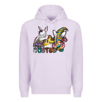 Lilac Happy Easter Premium Hoodie - CowhideDigitalArt