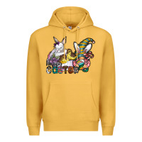 Mustard Happy Easter Premium Hoodie - CowhideDigitalArt