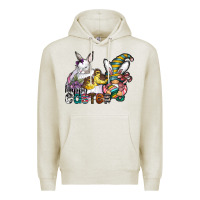 Oatmeal Heather Happy Easter Premium Hoodie - CowhideDigitalArt