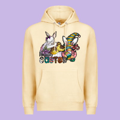 Happy Easter Premium Hoodie Designed By Cowhidedigitalart