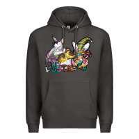 Smoke Happy Easter Premium Hoodie - CowhideDigitalArt