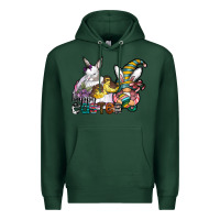 Sports Green Happy Easter Premium Hoodie - CowhideDigitalArt