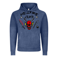 Vintage Denim hellfire club   strangerthings Vintage Hoodie - maiPhamDesign