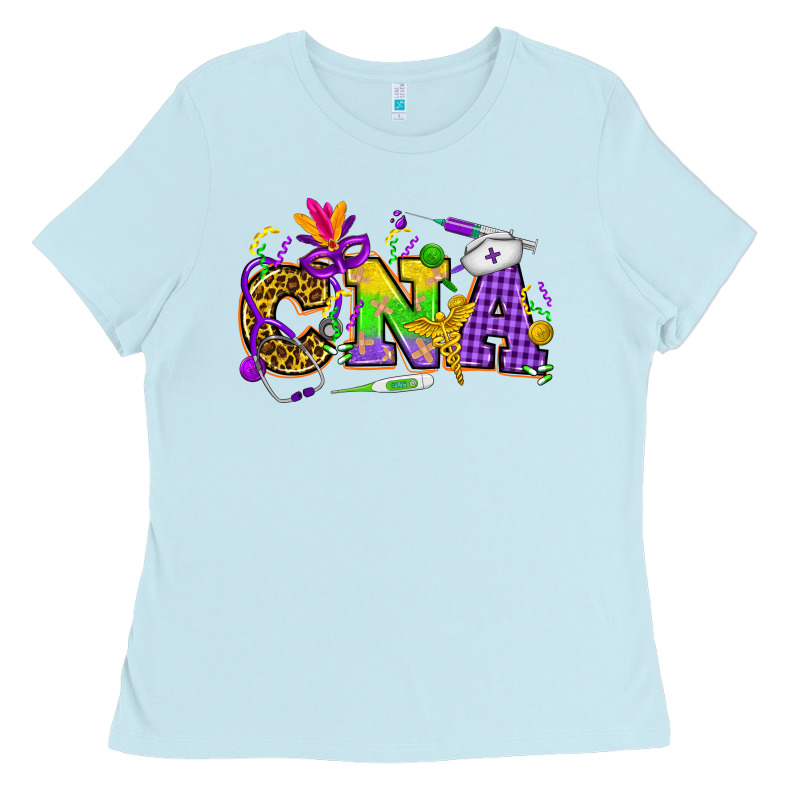 Mardi Gras Cna Nurse Ladies Tee by HowdyJamesFarm | Teevron