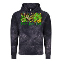 Cloud Black St. Patrick's Day Peace love luck Vintage Hoodie - OliviaCreatesArt