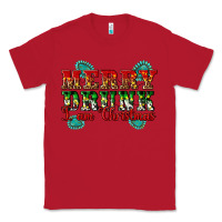 Red Merry Drink I Am Christmas Classic Tee - Artiststas