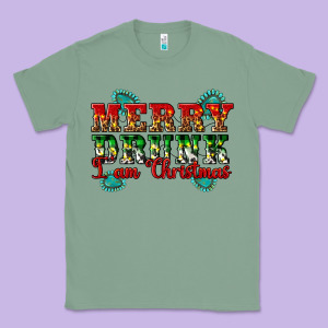 Merry Drink I Am Christmas Classic Tee Designed By Artiststas