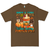 Cacao Just a girl who loves pumpkin spice Premium Tee - NancyCooperArtShop
