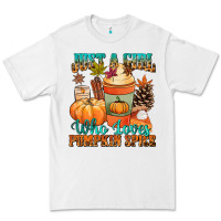 White Just a girl who loves pumpkin spice Premium Tee - NancyCooperArtShop