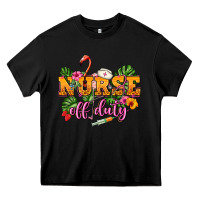 Black Nurse off duty Heavy Core Tee - NancyCooperArtShop