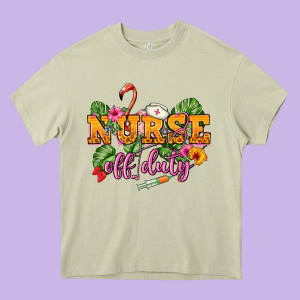 Nurse Off Duty Heavy Core Tee Designed By Nancycooperartshop