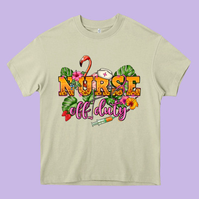 Nurse Off Duty Heavy Core Tee Designed By Nancycooperartshop