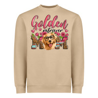 Mushroom golden retriever mom Heavyweight Sweatshirt - Artiststas