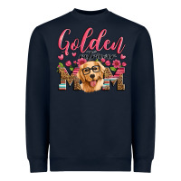 Navy golden retriever mom Heavyweight Sweatshirt - Artiststas