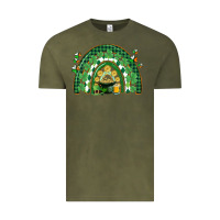 Vintage Olive St. Patrick's rainbow Vintage Tee - CowGirlArtShop