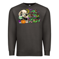 Smoke eat drınk and be scary Premium Sweatshirt - AdoDesignShop