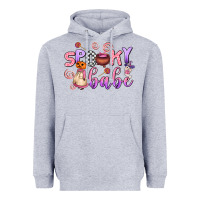 Heather Grey spooky babe Heavyweight Hoodie - AdoDesignShop