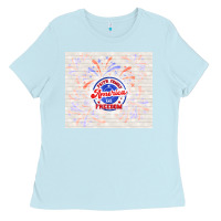 Baby Blue America and freedom Ladies Tee - TumblerDesignByShophia
