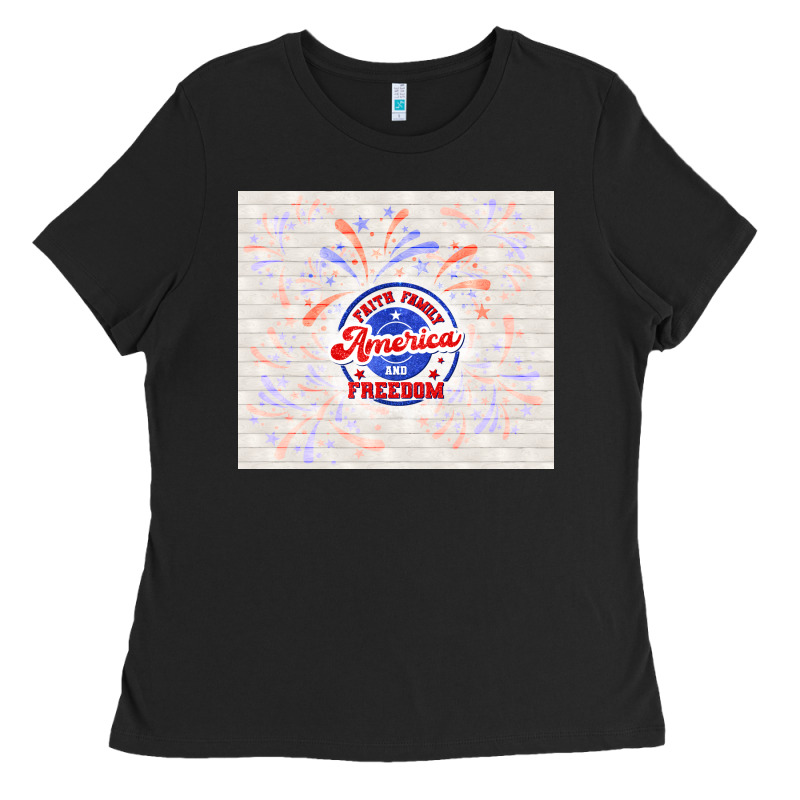 America And Freedom Ladies Tee by TumblerDesignByShophia | Teevron
