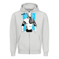Dove Grey the rock power Zipper Hoodie - maiPhamDesign
