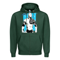 Sports Green the rock power Zipper Hoodie - maiPhamDesign