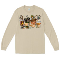 Mushroom Fishing Coffee Cups Long Sleeve Tee - FaDigitalArtStudio