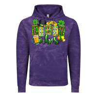 Cloud Purple St. Patrick's Lucky vibes Vintage Hoodie - OliviaCreatesArt