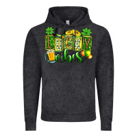 Vintage Black St. Patrick's Lucky vibes Vintage Hoodie - OliviaCreatesArt