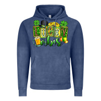 Vintage Denim St. Patrick's Lucky vibes Vintage Hoodie - OliviaCreatesArt
