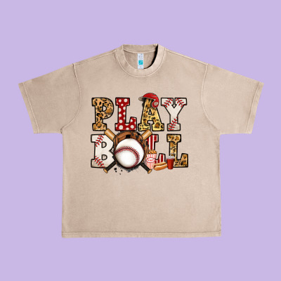 Baseball Play Ball Urban Heavy Tee Designed By Jasminsmagicworld